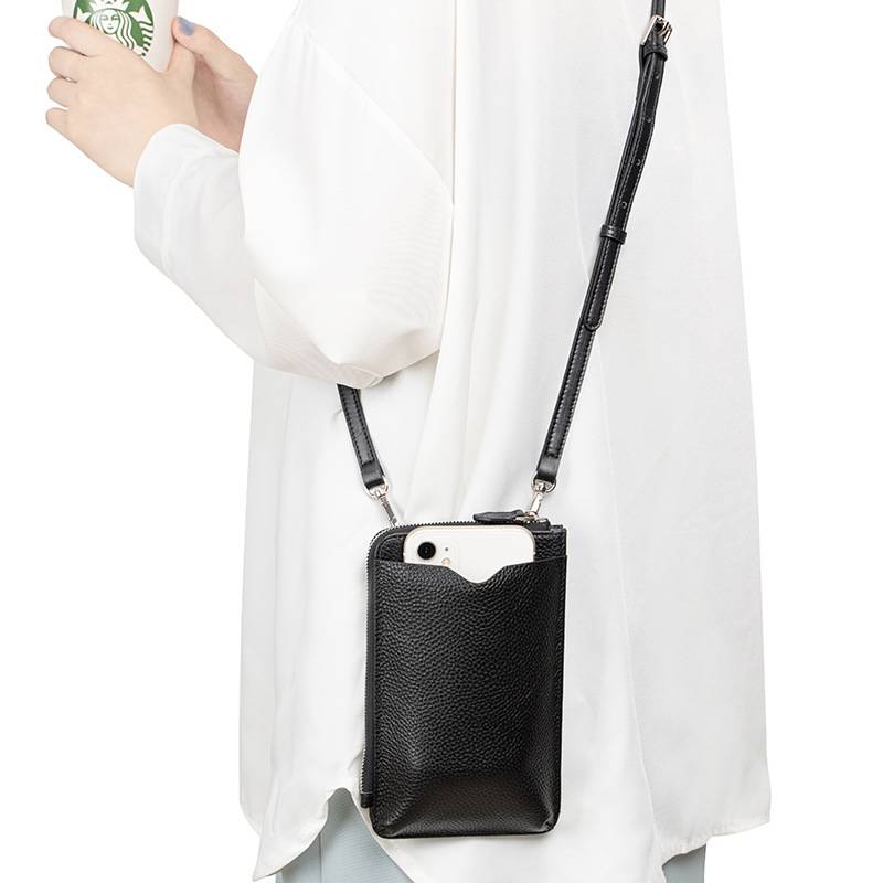 Genuine Leather Phone Pouch Crossbody Bag 7