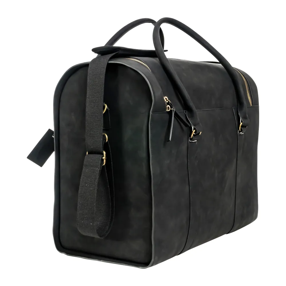 6-Bottle Leather Wine Duffel Bag 2