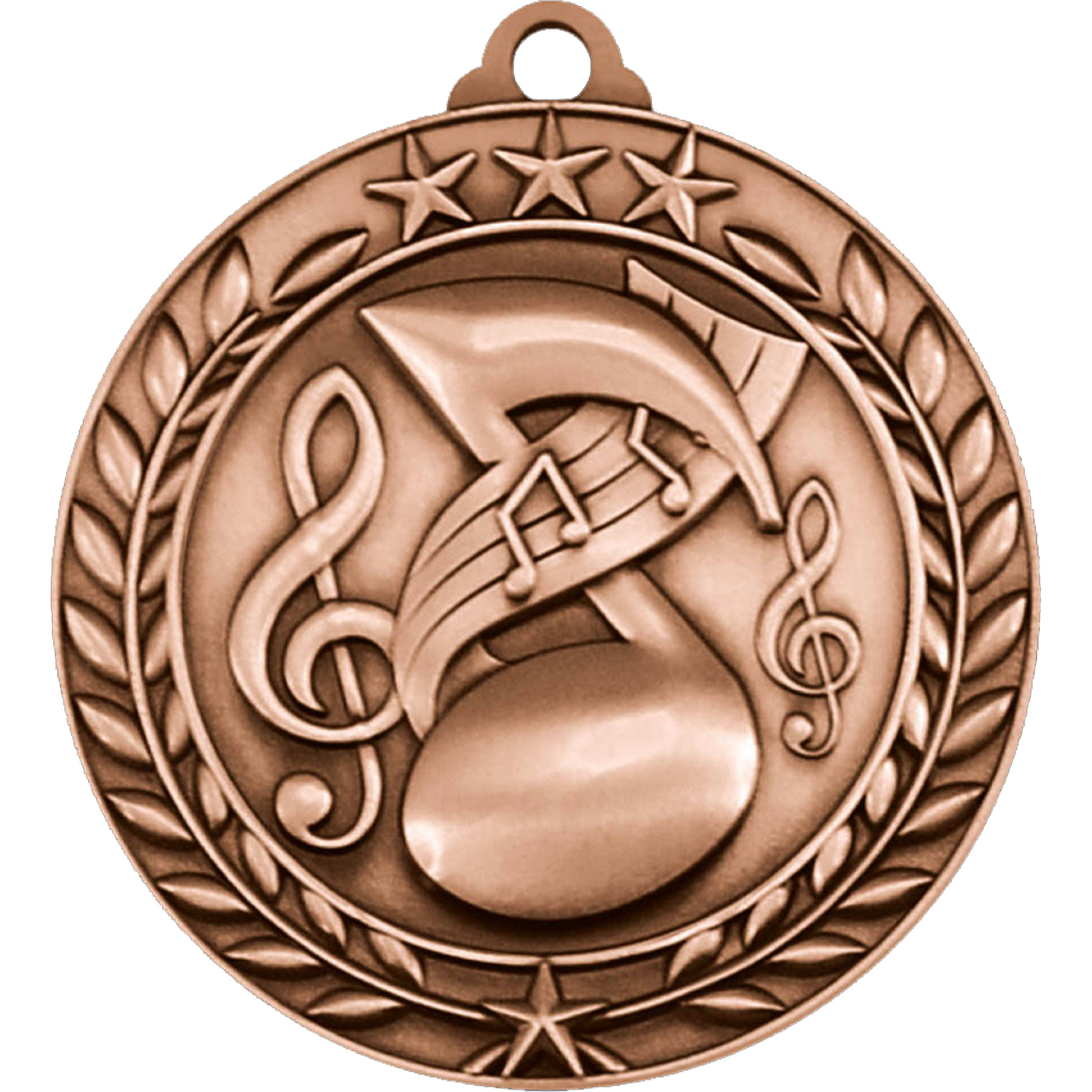 Stock Small Academic & Sports Laurel Medals: Music 1
