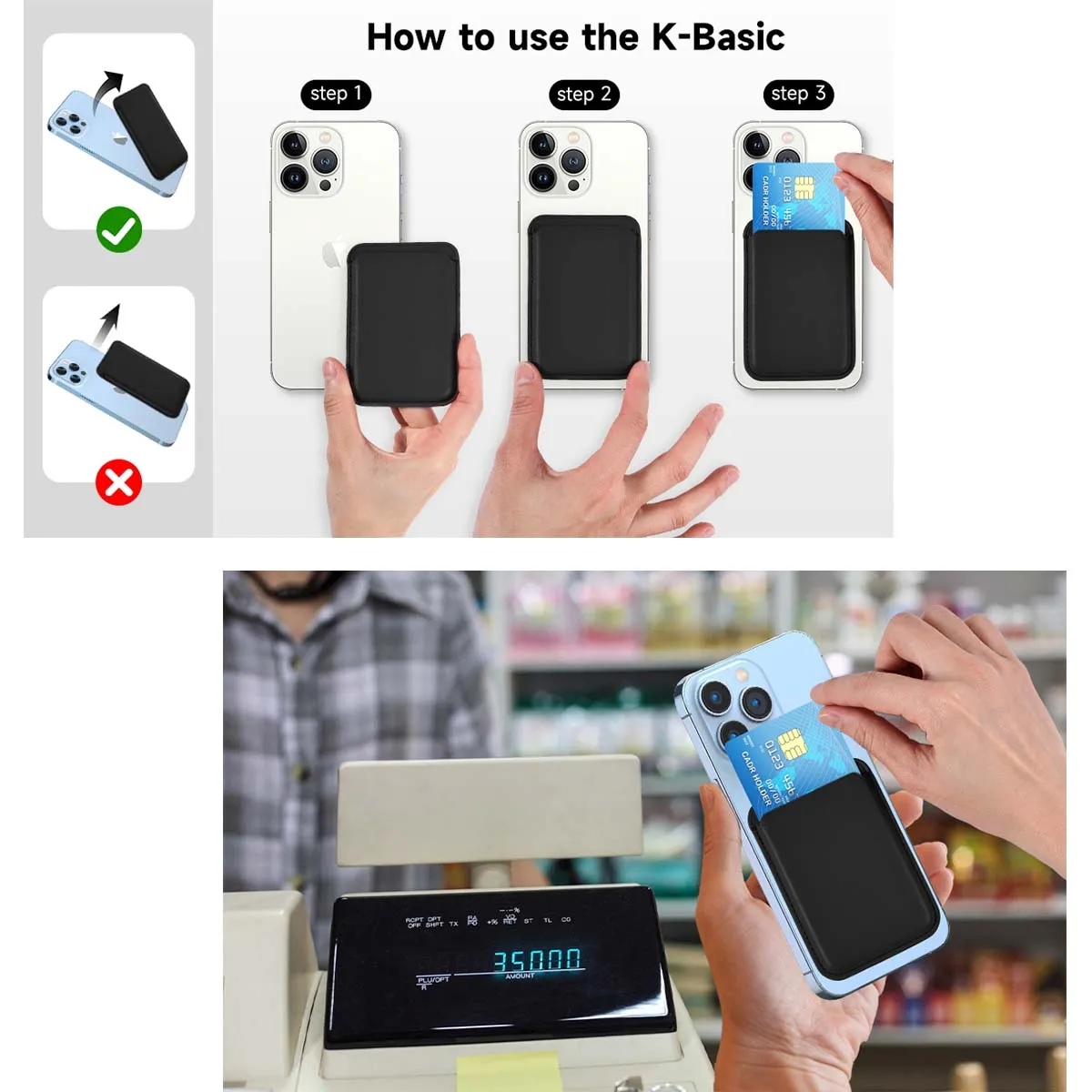 Compatible Models Magnetic Adhesive Card Wallet Holder 3
