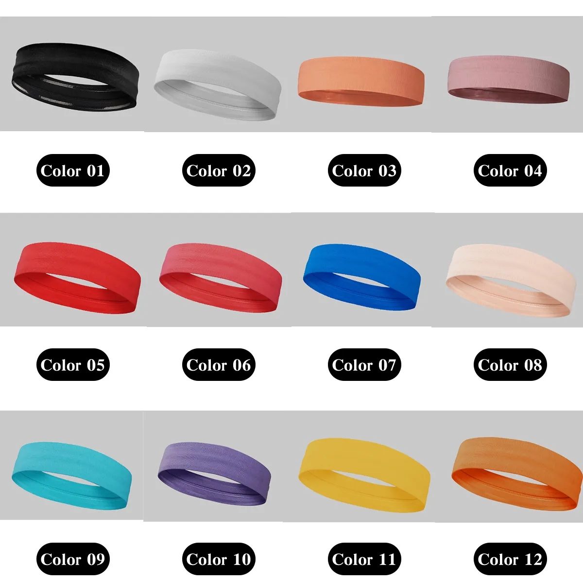 Elastic Polyester Sports Headband 5