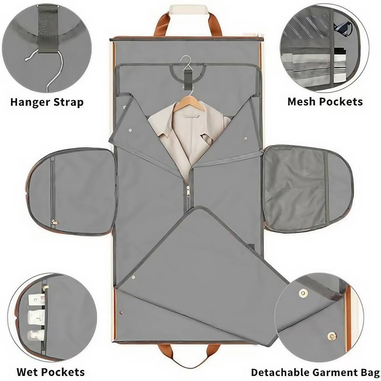 Convertible Suit Travel Bag – Wear-Resistant & 2-Way Carry 5