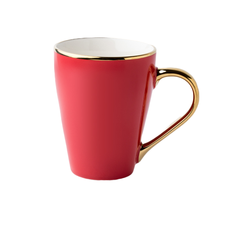 12 oz. Advertising Golden Handle Ceramic Mugs for Coffee Tea 14