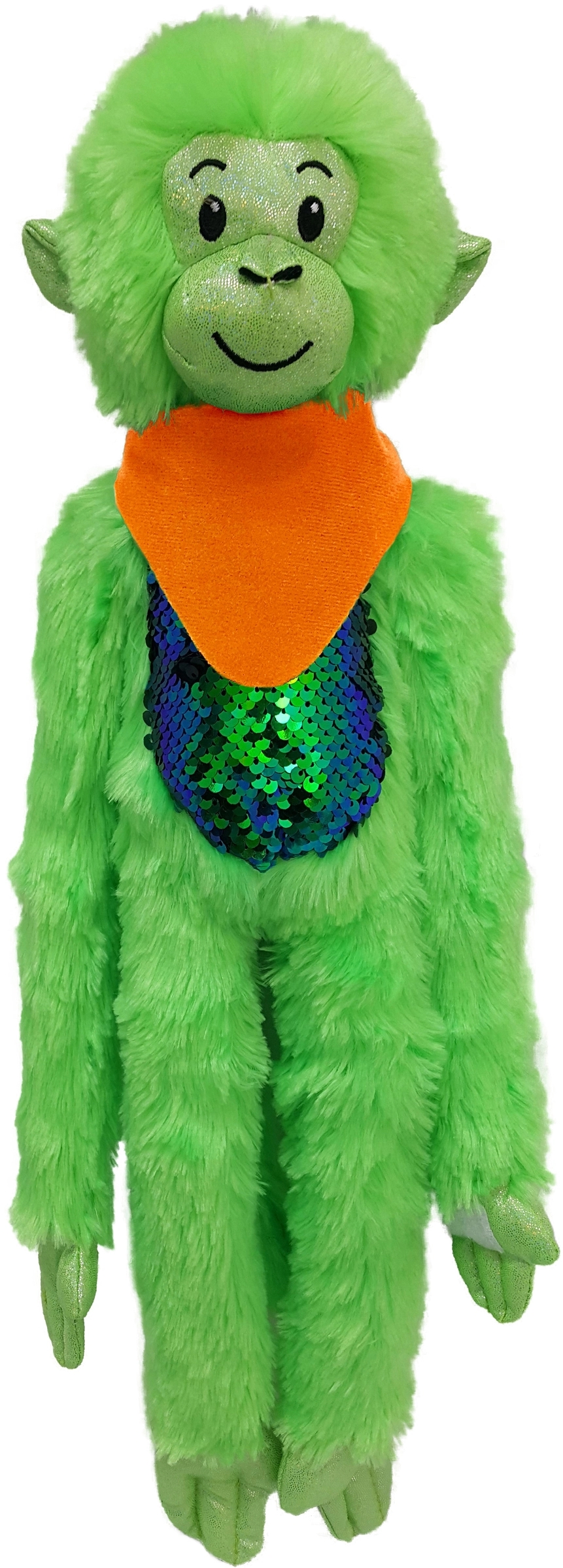 21" Green Spider Monkey with Sequins 5