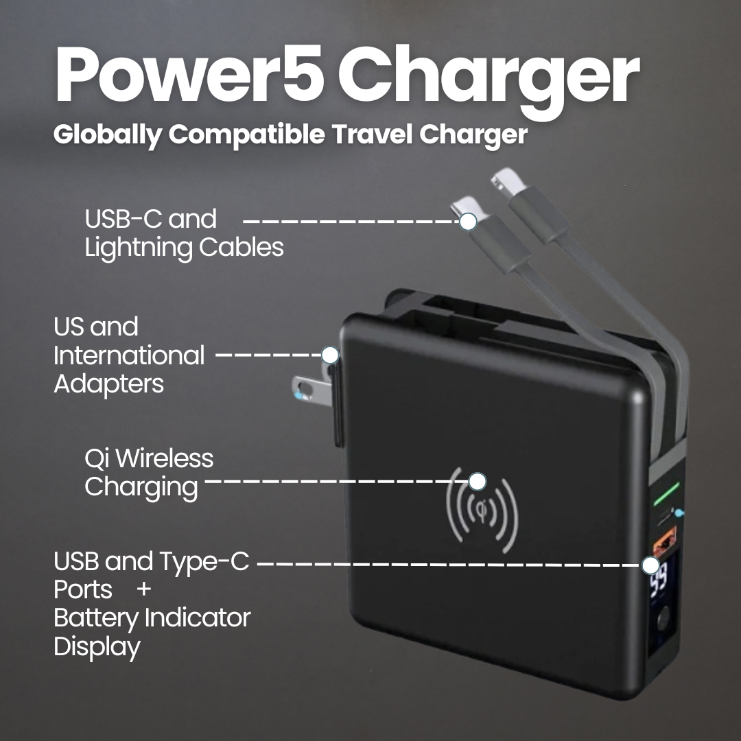Power5 Multi Charger Black