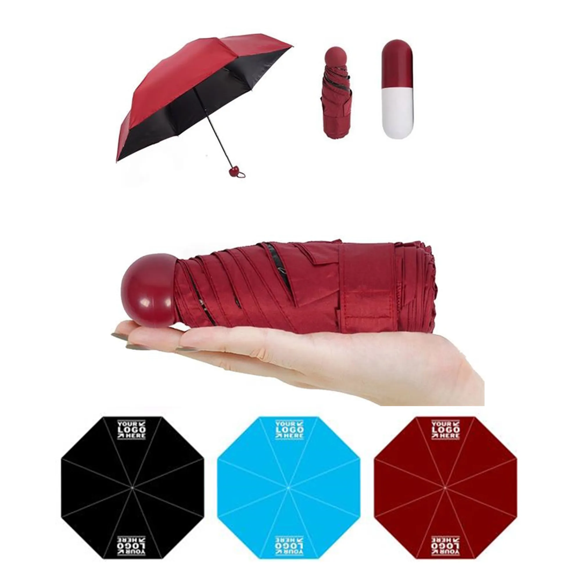Mini Umbrella with Capsule Case