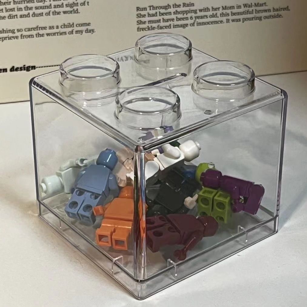 Translucent Stack Coin Bank/Lego Money or Savings Bank 2