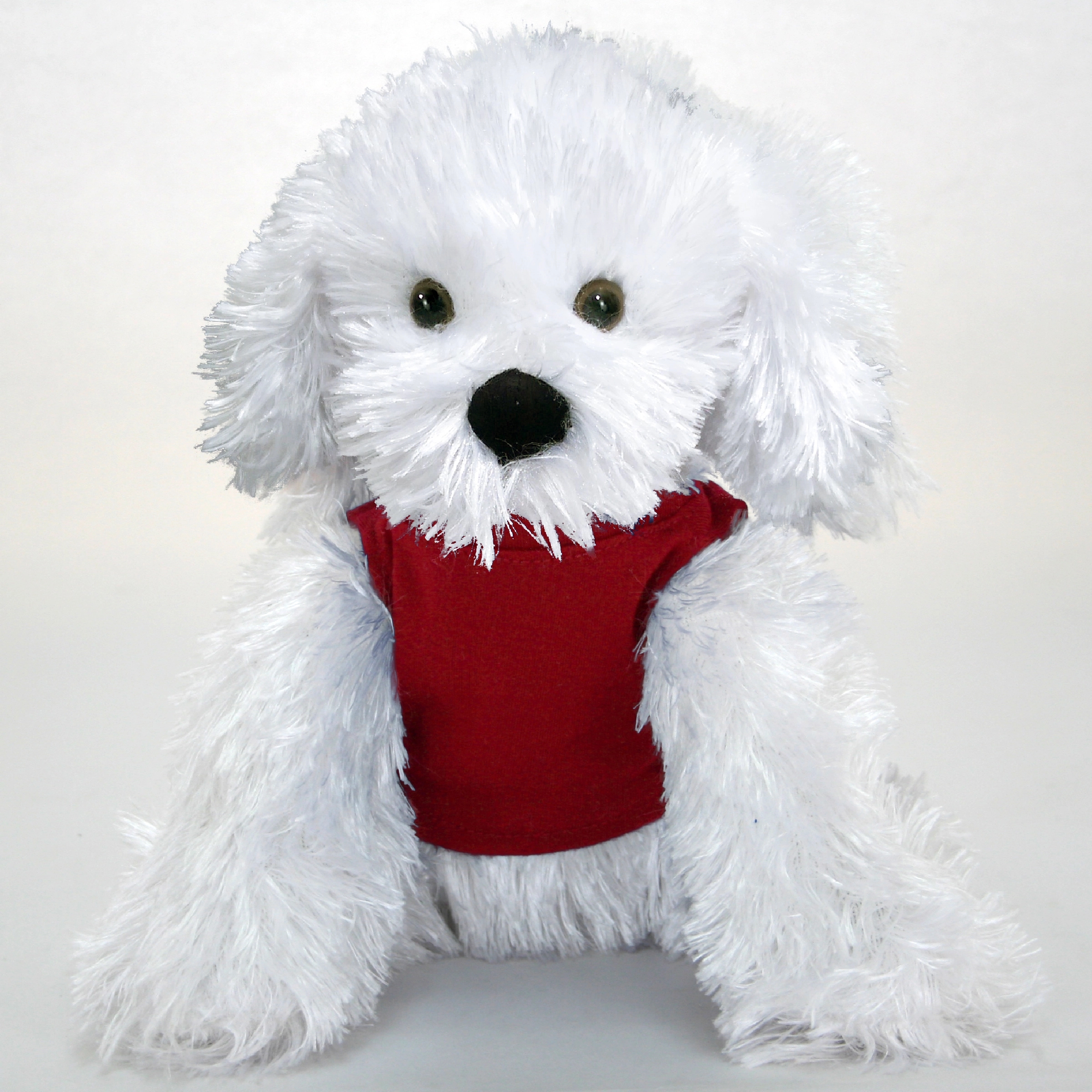 9" White Shaggy Dog 11