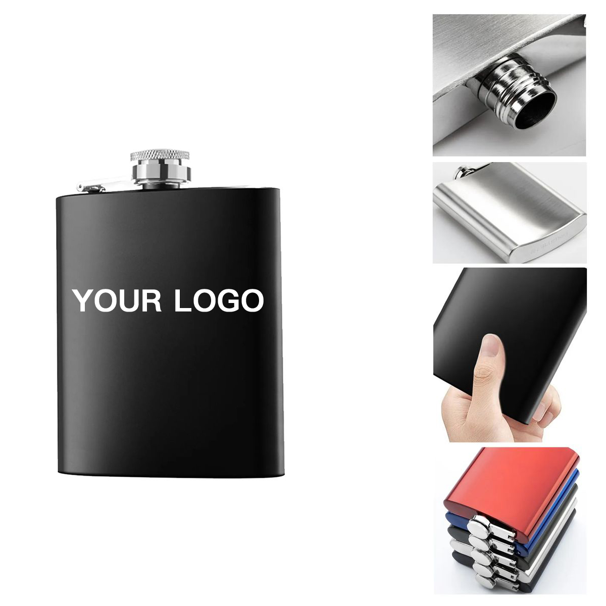 Durable Stainless Steel Flask for Outdoor Events, custom water bottle with logo imprint 2