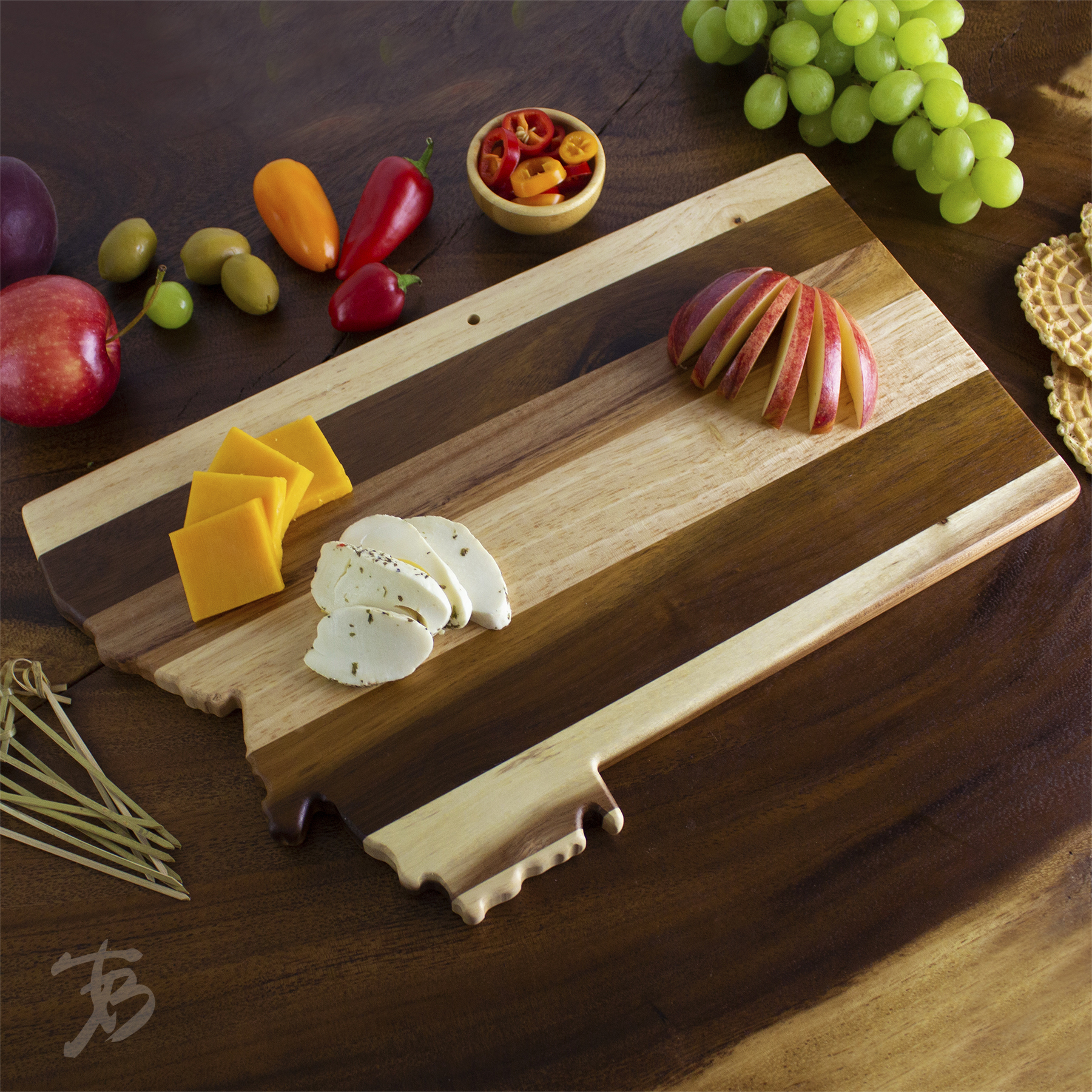 Rock & Branch® Shiplap Series Shiplap Montana Cutting & Serving Board 7