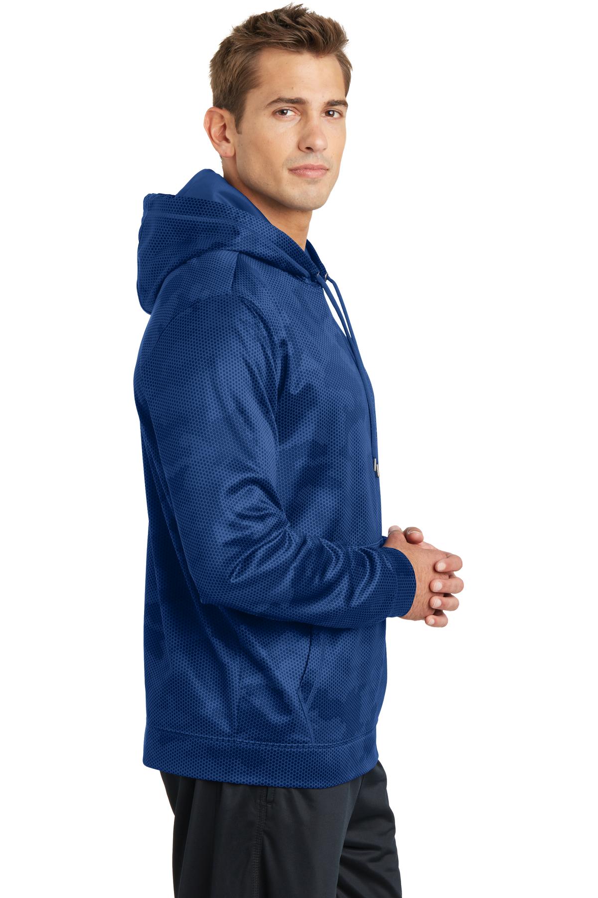 Sport-Tek Sport-Wick CamoHex Fleece Hooded Pullover. ST240 25