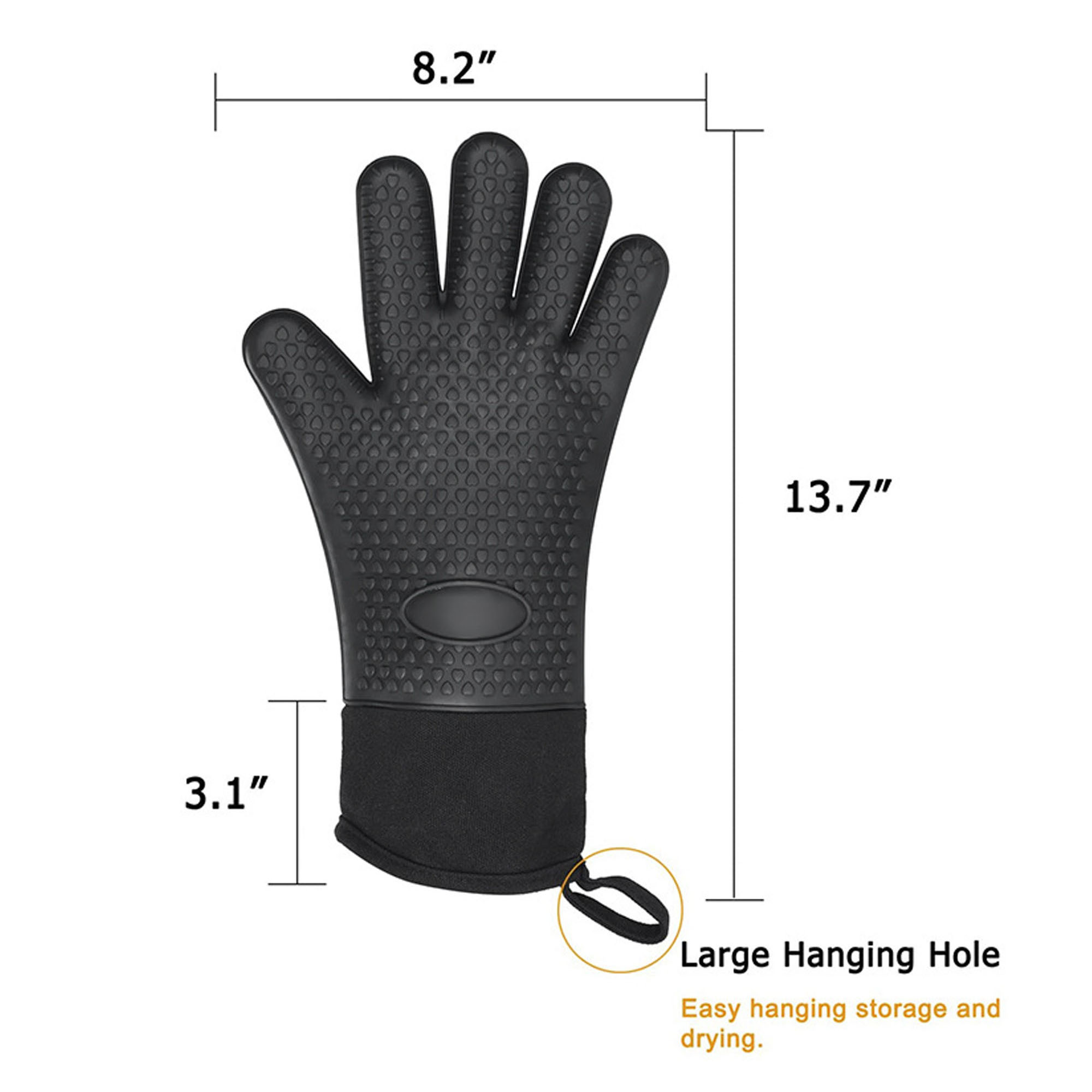 Durable Silicone Oven Mitts for Comfort and Protection 5