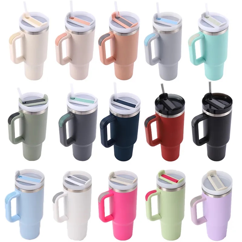 Stainless Steel Vacuum Insulated Tumbler with Lid and Straw 1