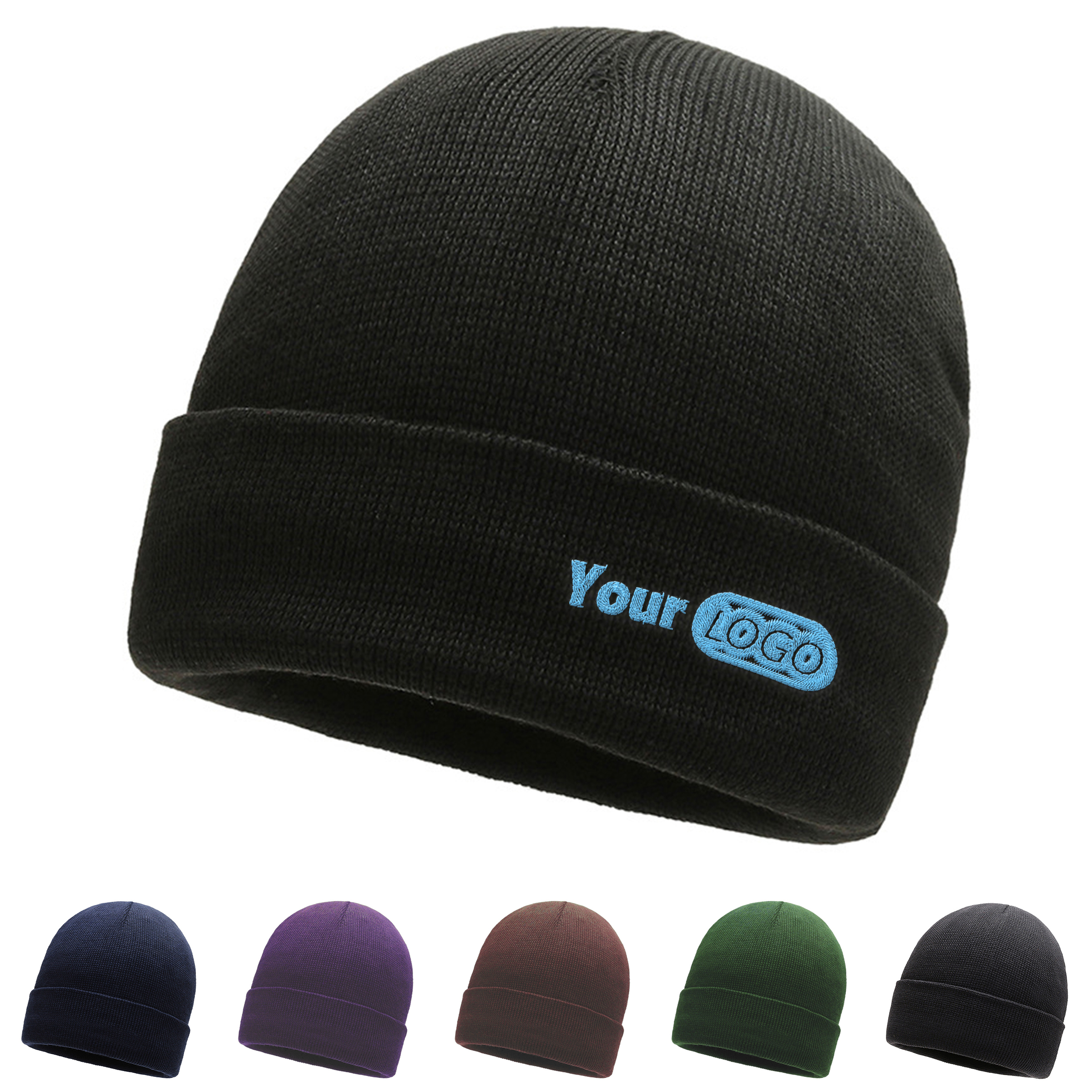 Knit Fabric Ear Protection Woolen Hat 3