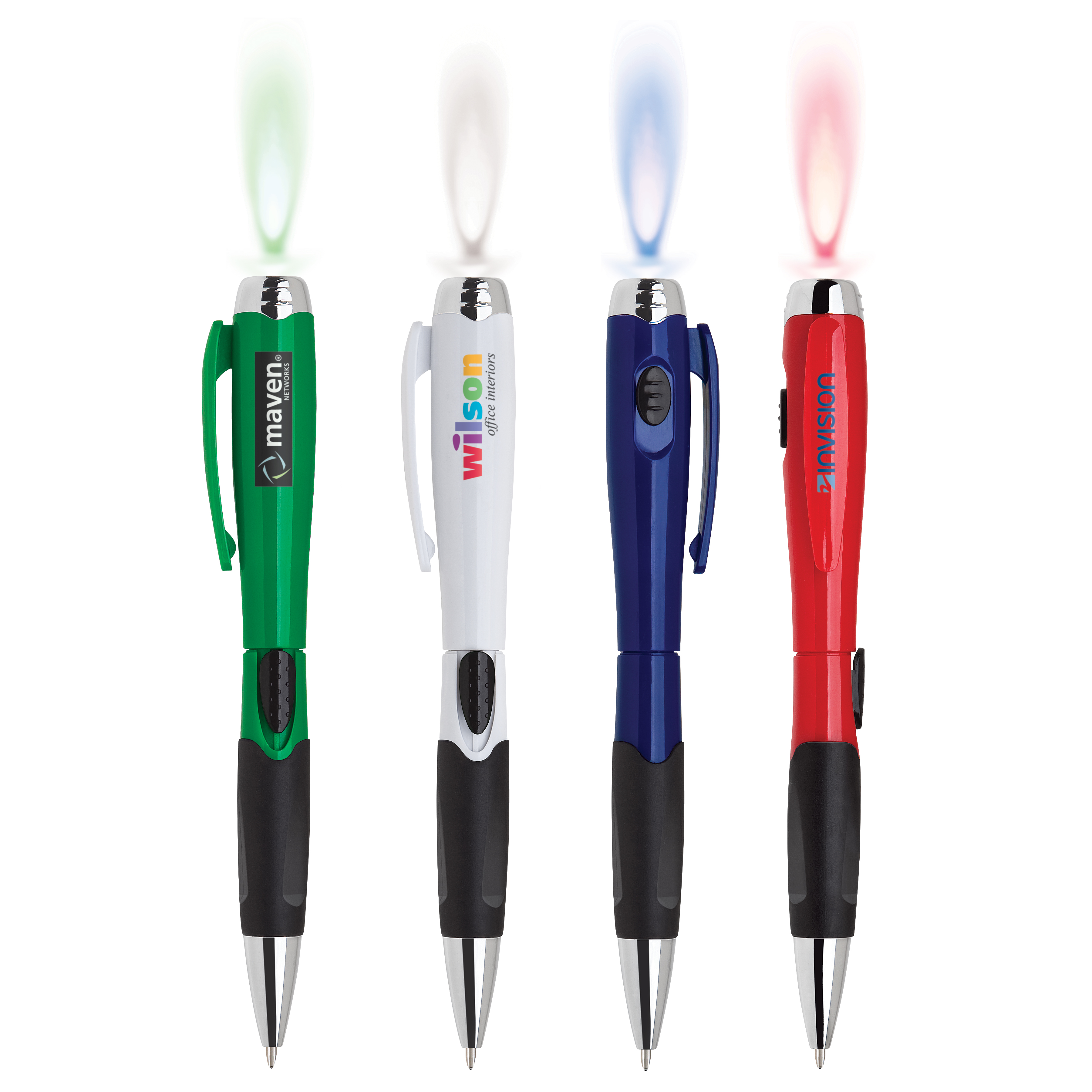 Delight-44 Retractable Flashlight Pen 4