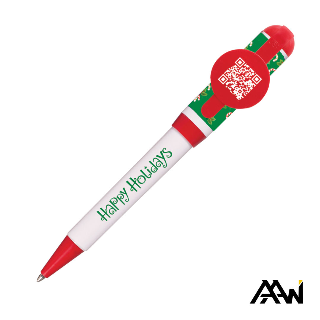 Jumbo QR Billboard Twist Pen - Decorated Cap 3