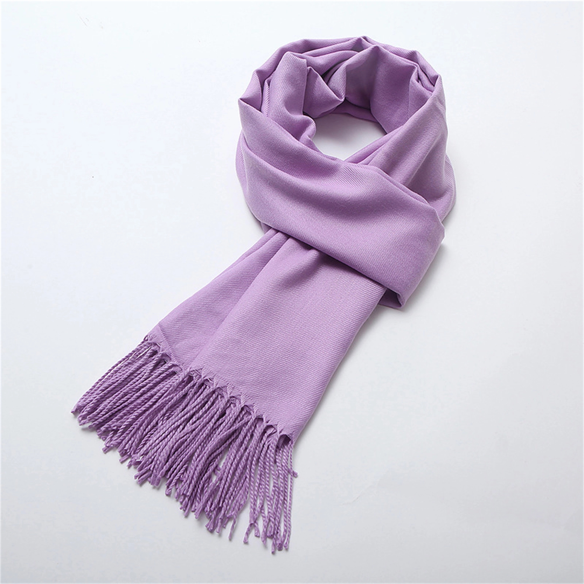 Pashmina Solid Shawl Wrap Scarf w/Fringes 23