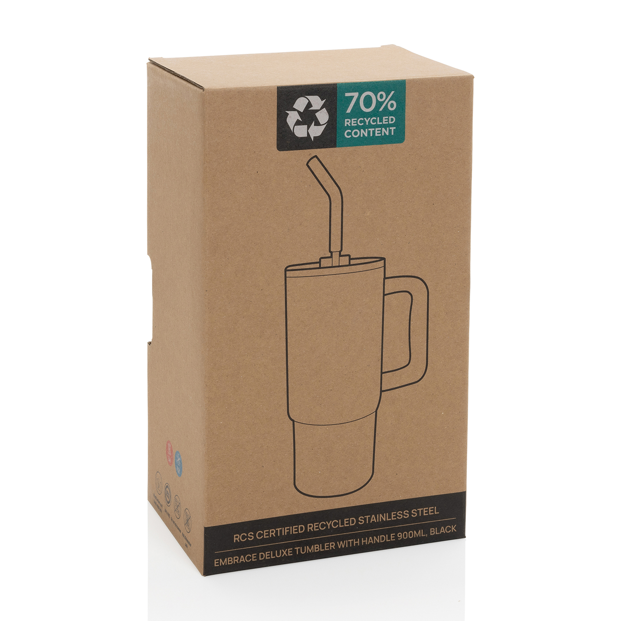 Embrace Deluxe Recycled Stainless Steel Tumbler 900ml 35