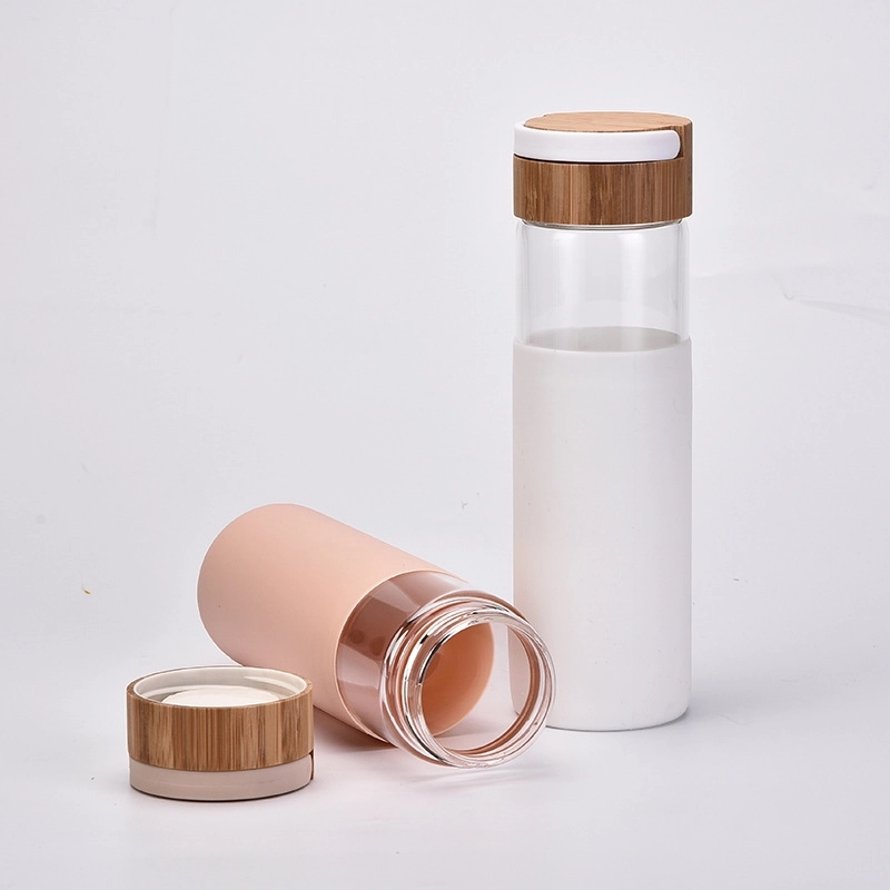 Custom 18 oz High-strength Borosilicate Glass Water Bottle 8
