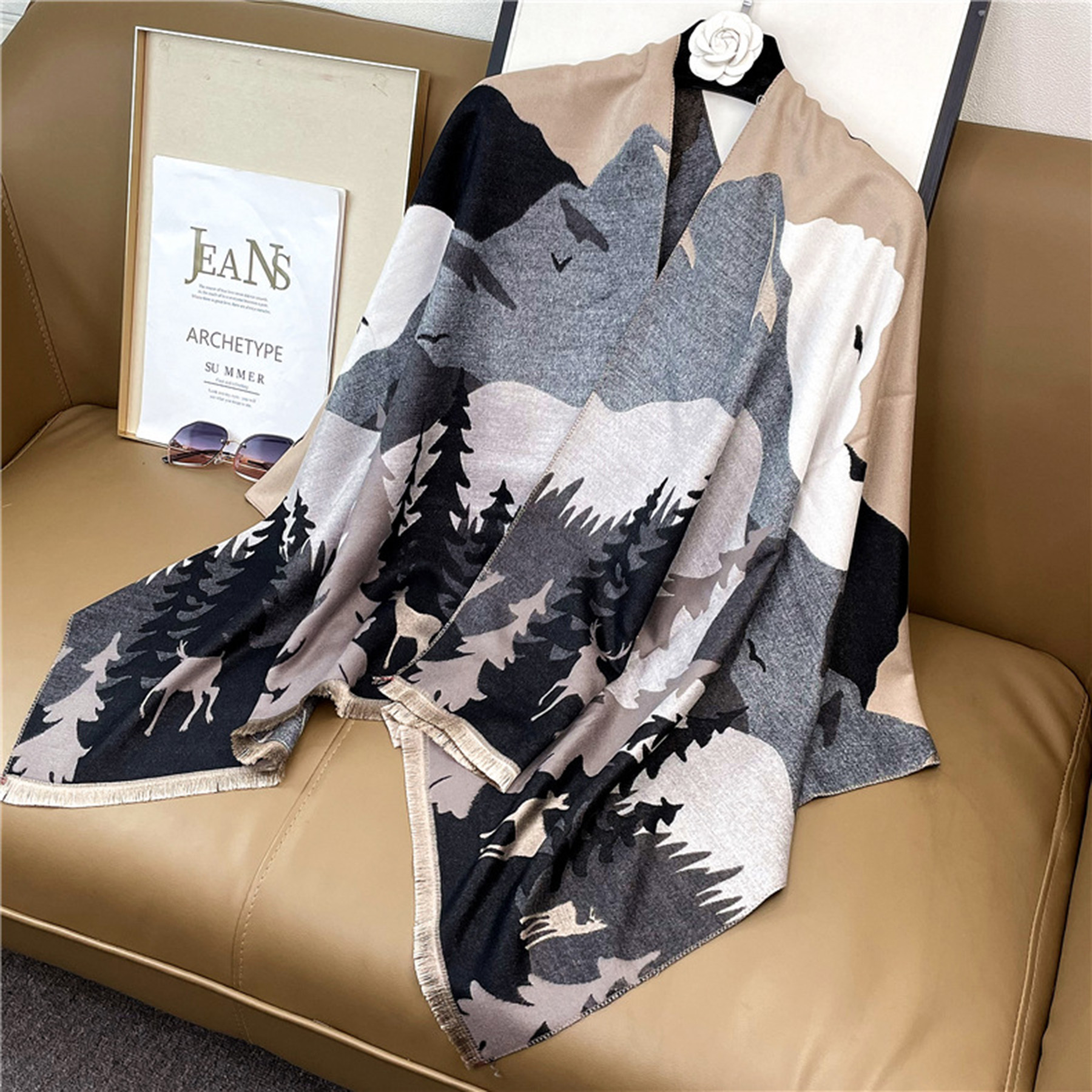 Imitation Cashmere Scarves 4