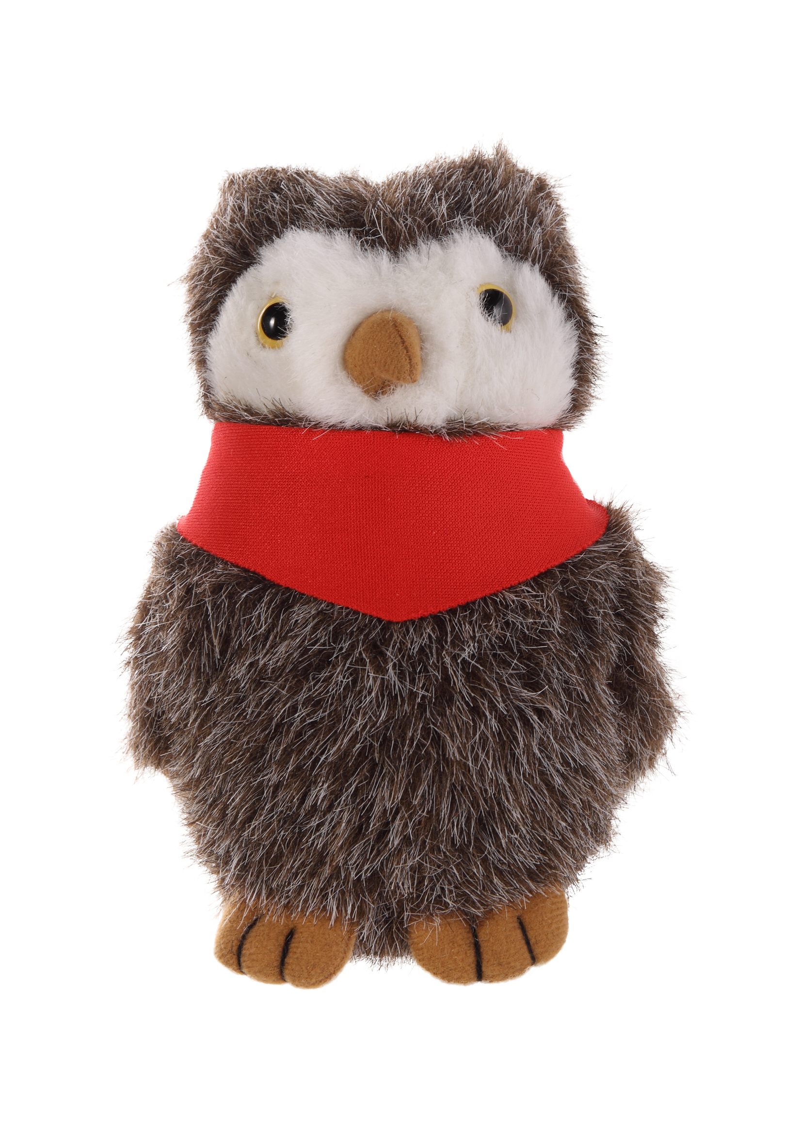 Soft Plush Standing Owl With Bandana 1