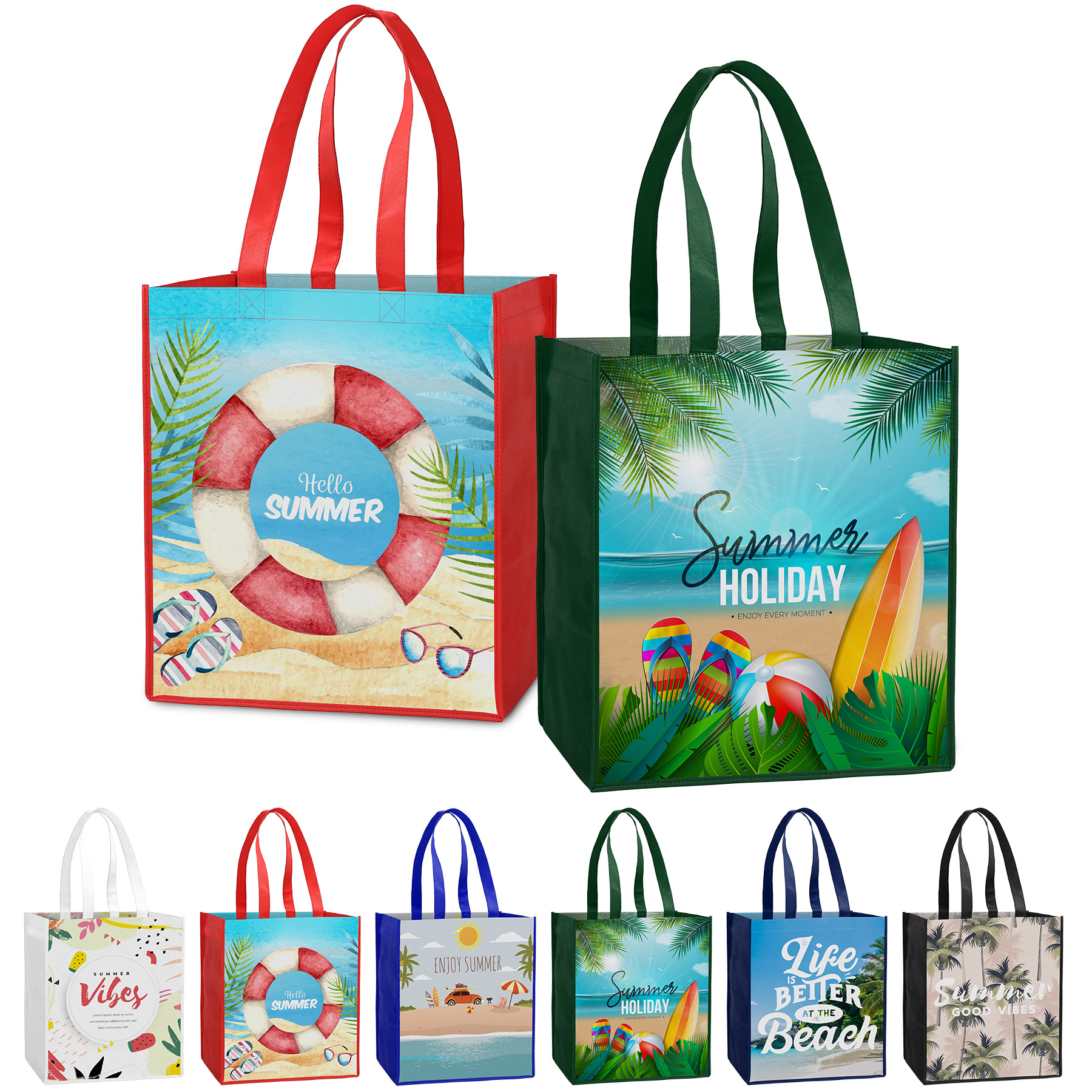 Laminated Non-Woven Tote Bag(13" X 15" X 10") 13