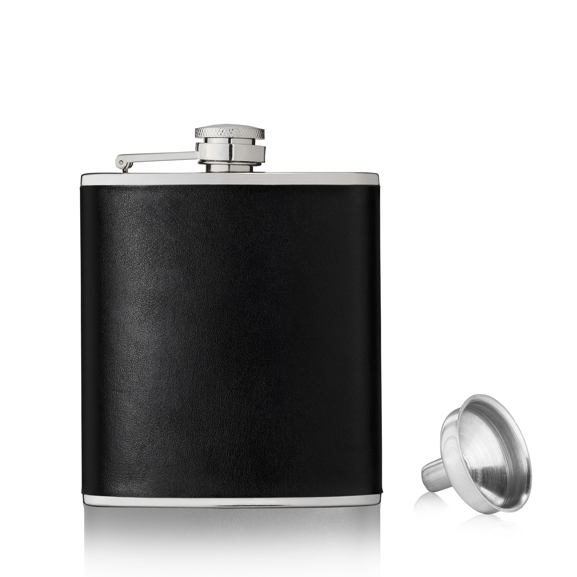 True® Monte Carlo™: 6 oz Faux Leather Flask 5
