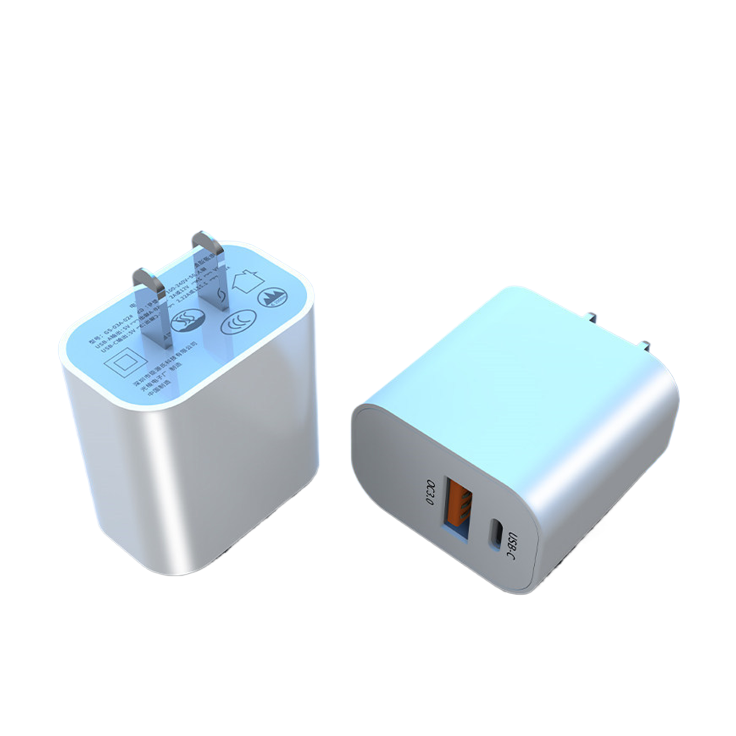 Pd20w fast charge head with C port data cable 5