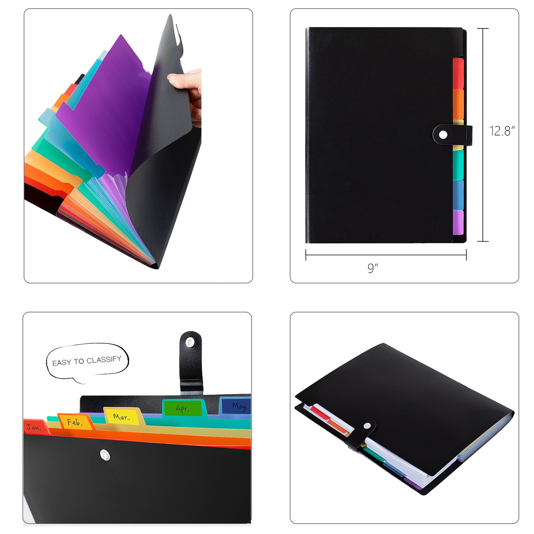 Accordion File Organizer With 7 Pockets 4