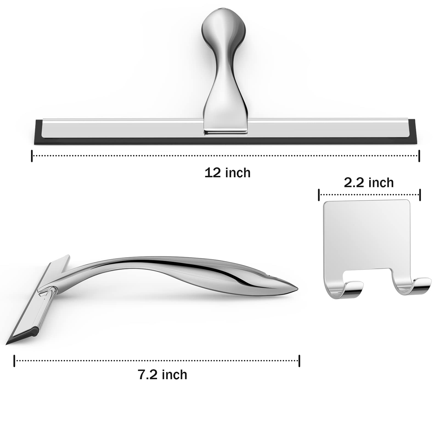 Stainless Steel Squeegee for Car Windows Cleaning 2