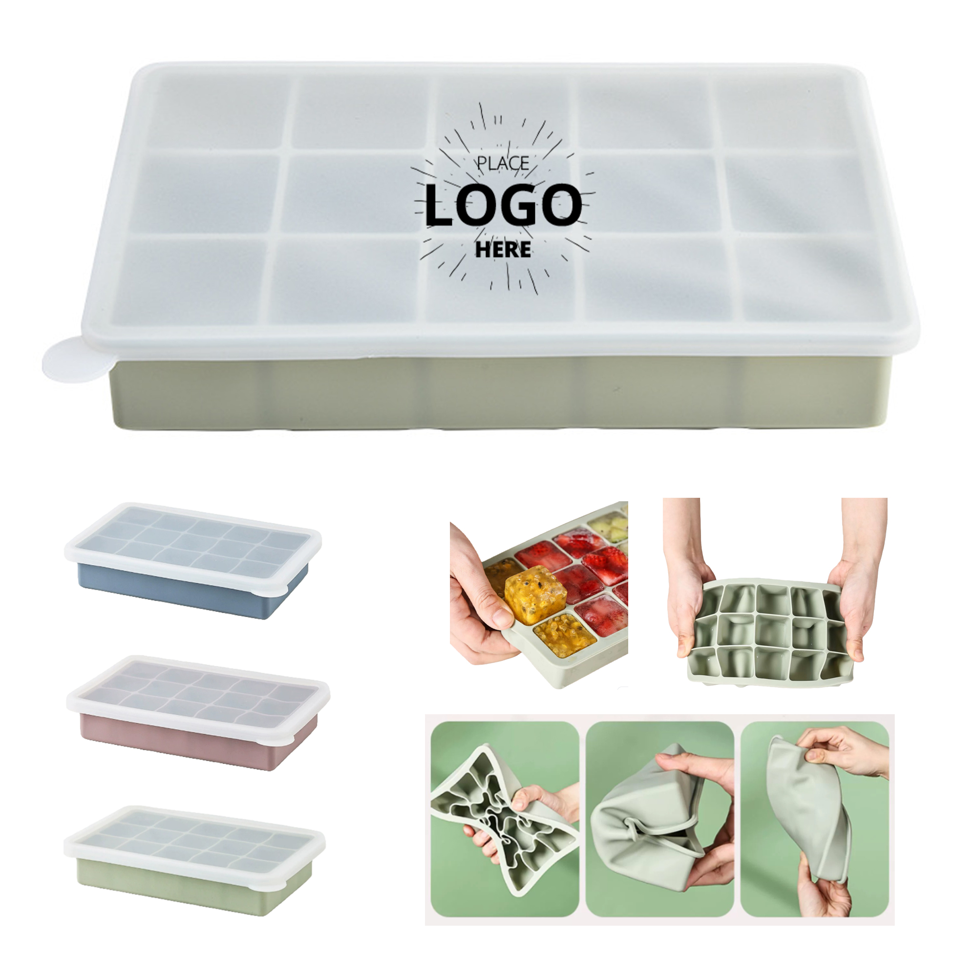 15 Grid Silicone Ice Mold 2