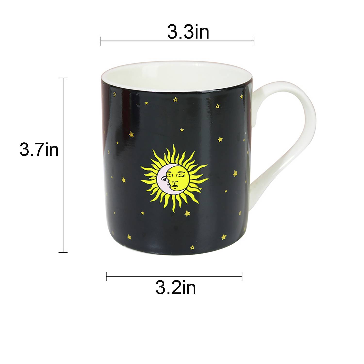 13oz Creative Color-Changing Ceramic Mug for Houehold Office 2