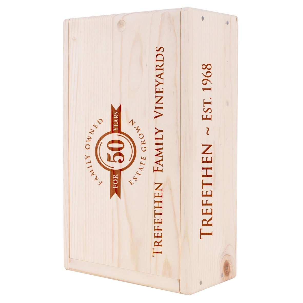 2-Bottle Wood Wine Box 8