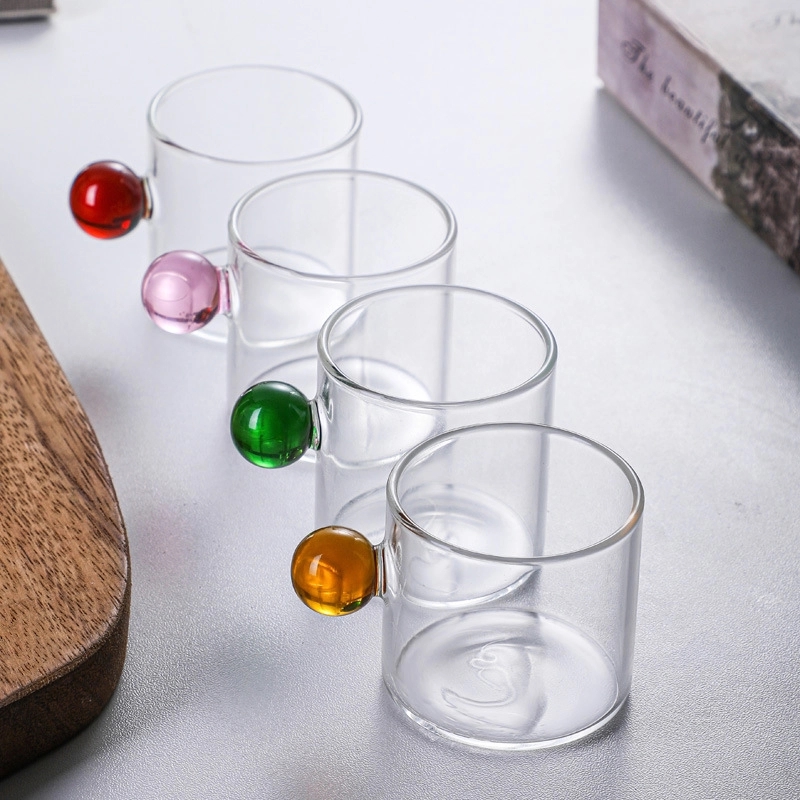 4 OZ/120ML Glass Tea Coffee Mug & Office Drink Gift Cup 5