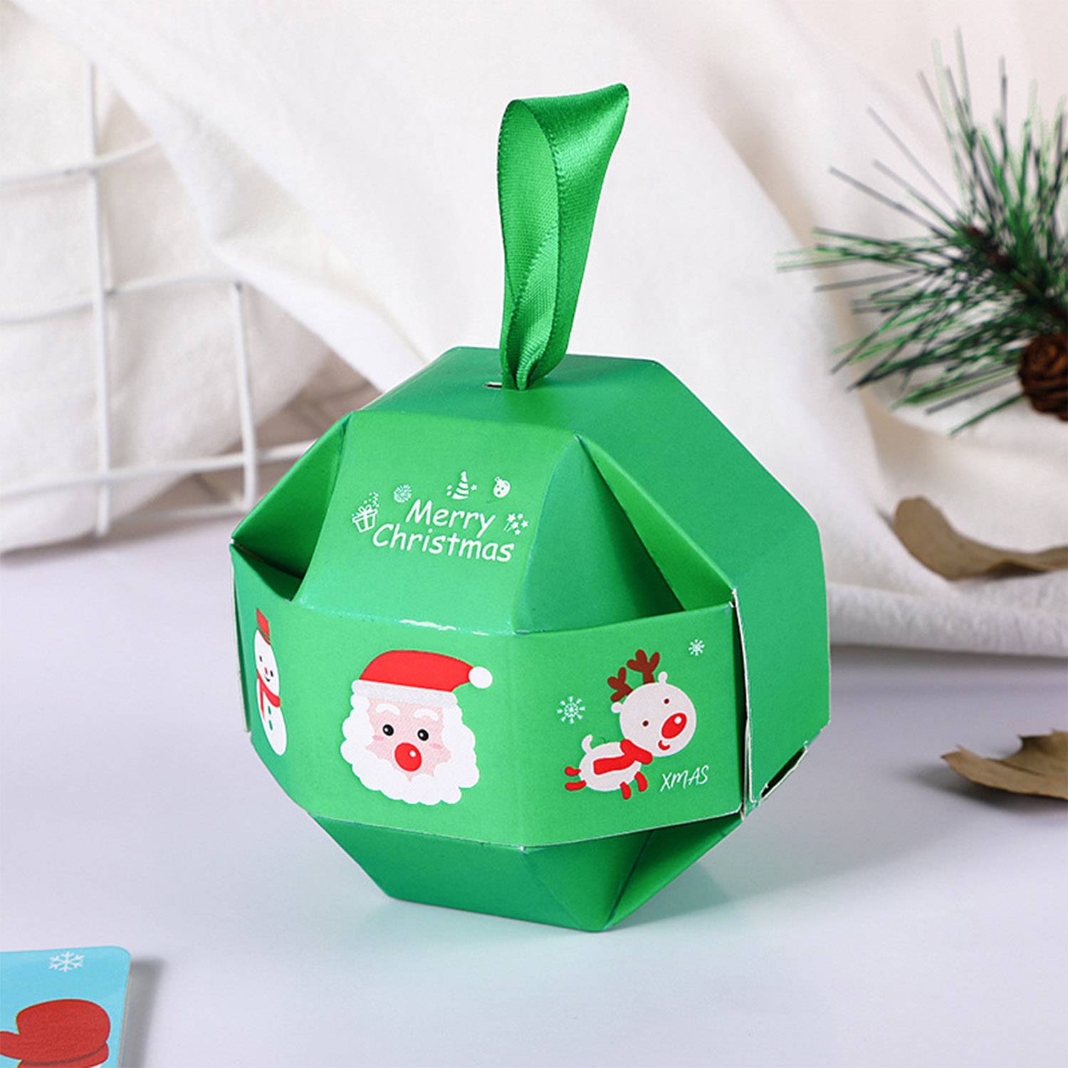 Christmas Foldable and Decorative Printed Holiday Cookie Box 7