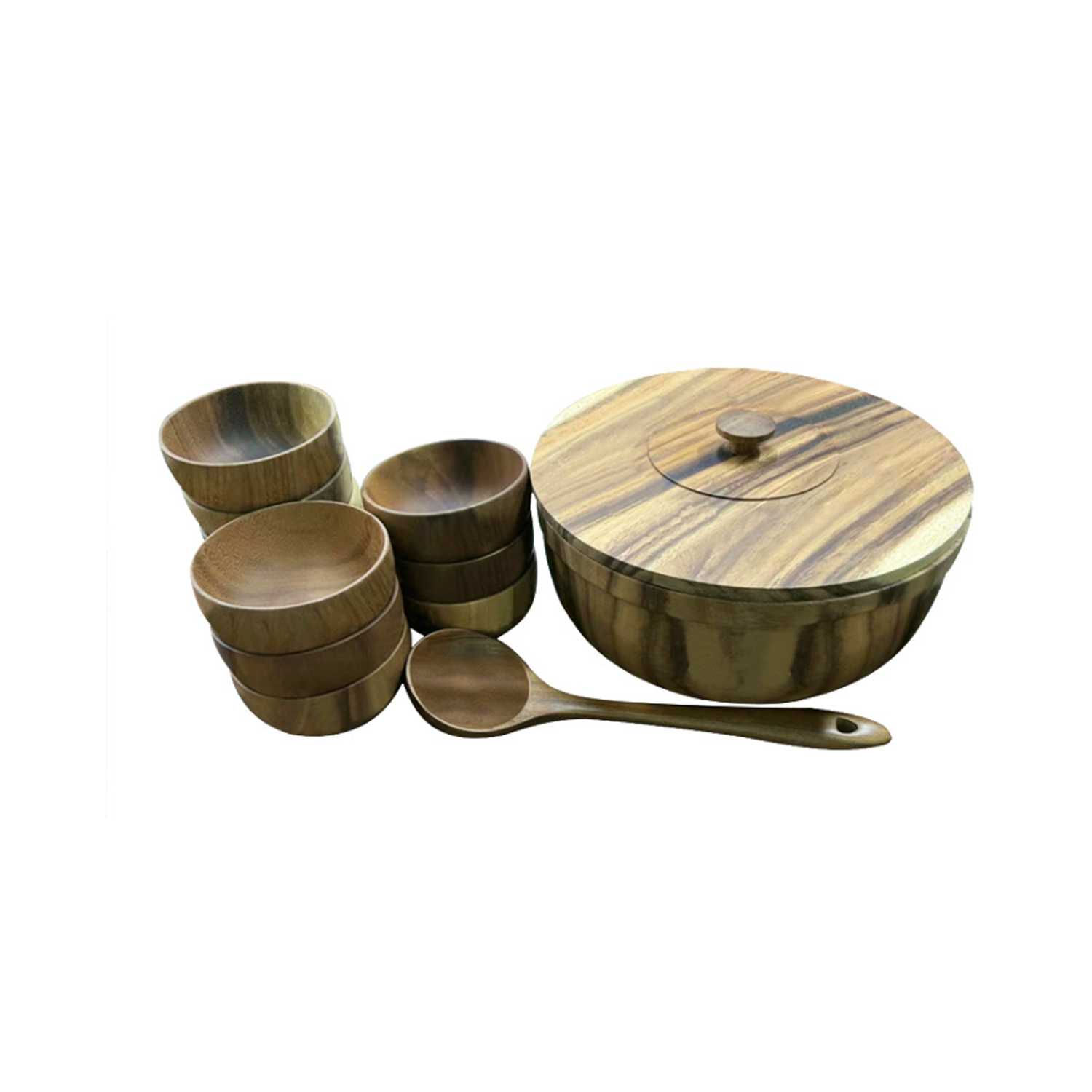 Wooden Household Salad Bowl 4