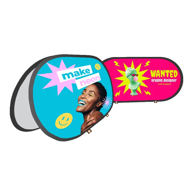 Horizontal A - POP UP Standing Banner - Digitally Printed 2