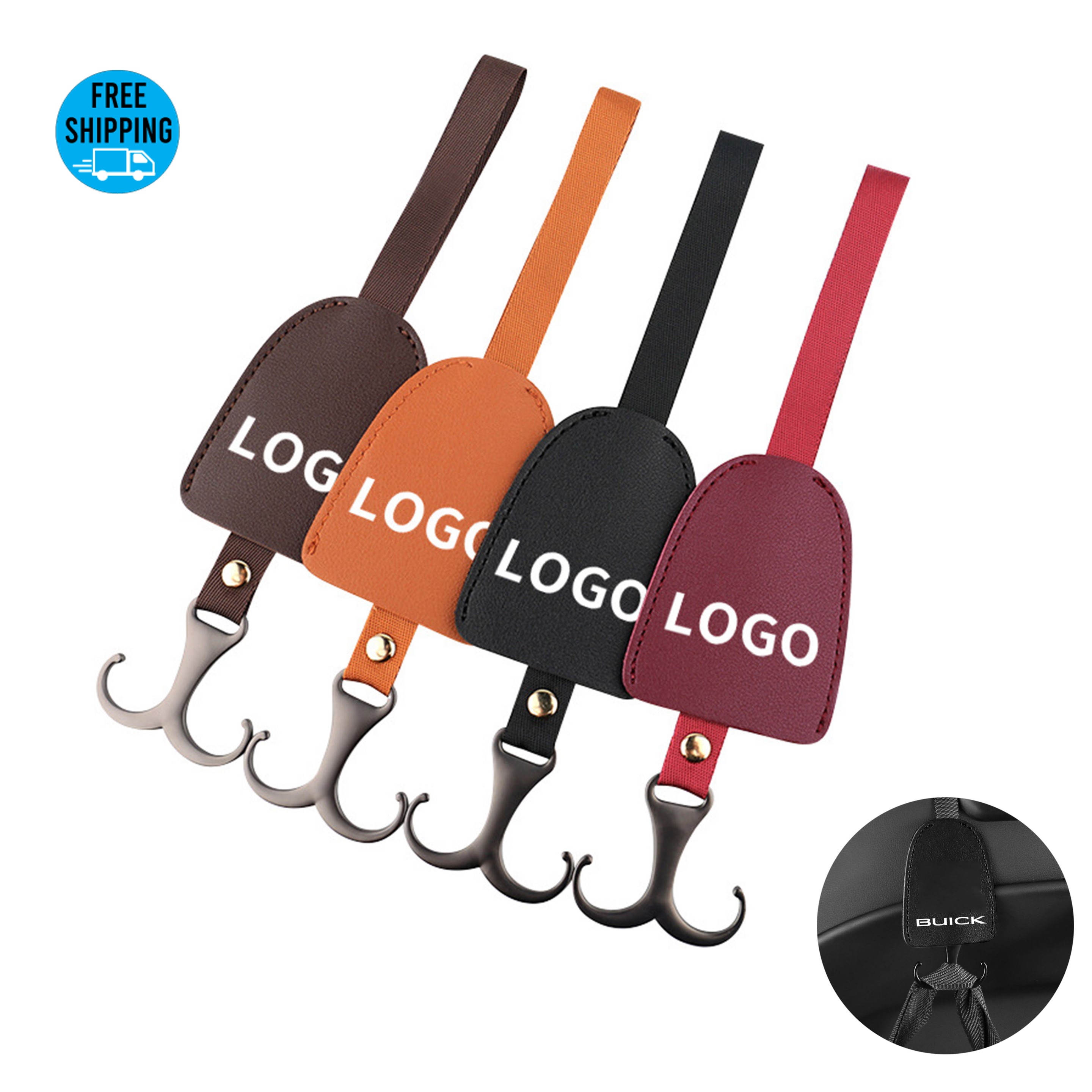 Vegan Leather Car Seat Back Hook 8