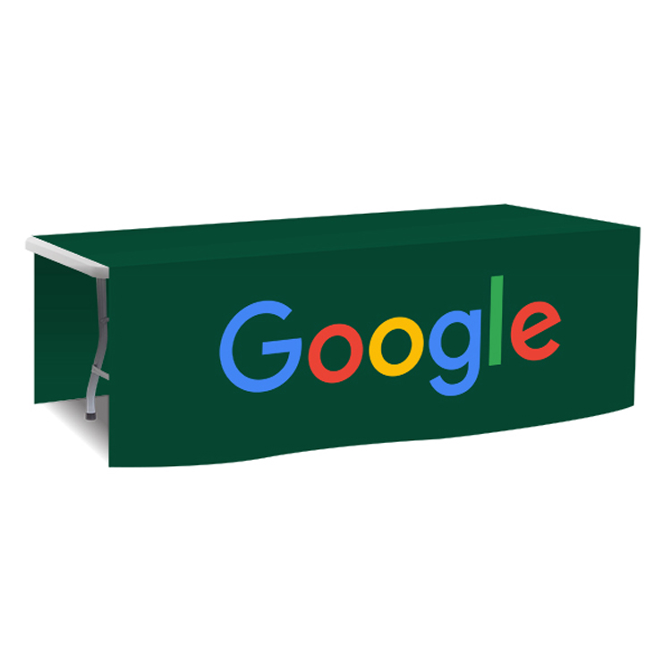 96 in. x 88 in. PolyKnit Table Drop (Full Color Logo) 16