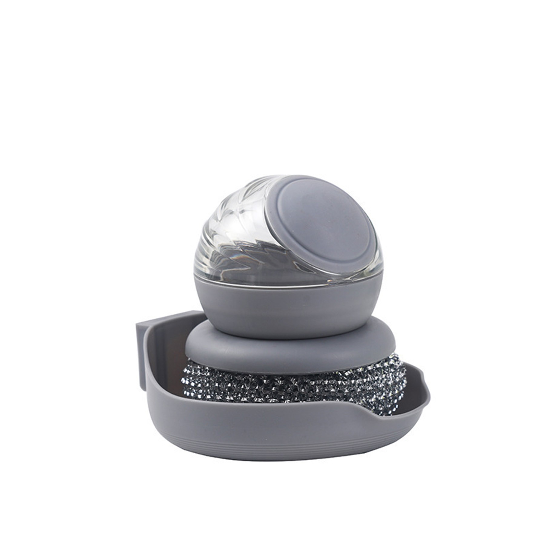 Multifunctional Press-to-Dispense Dish Brush 3