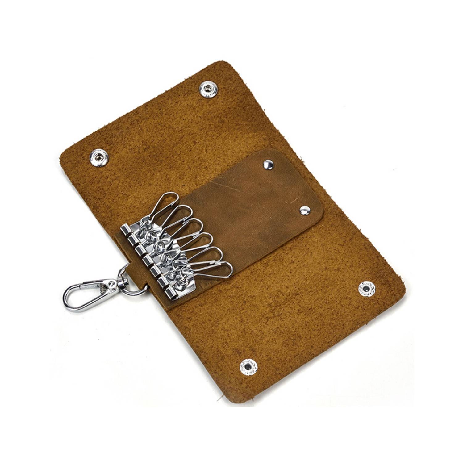 Genuine Crazy Horse Leatehr Key Wallet Case Holder 1