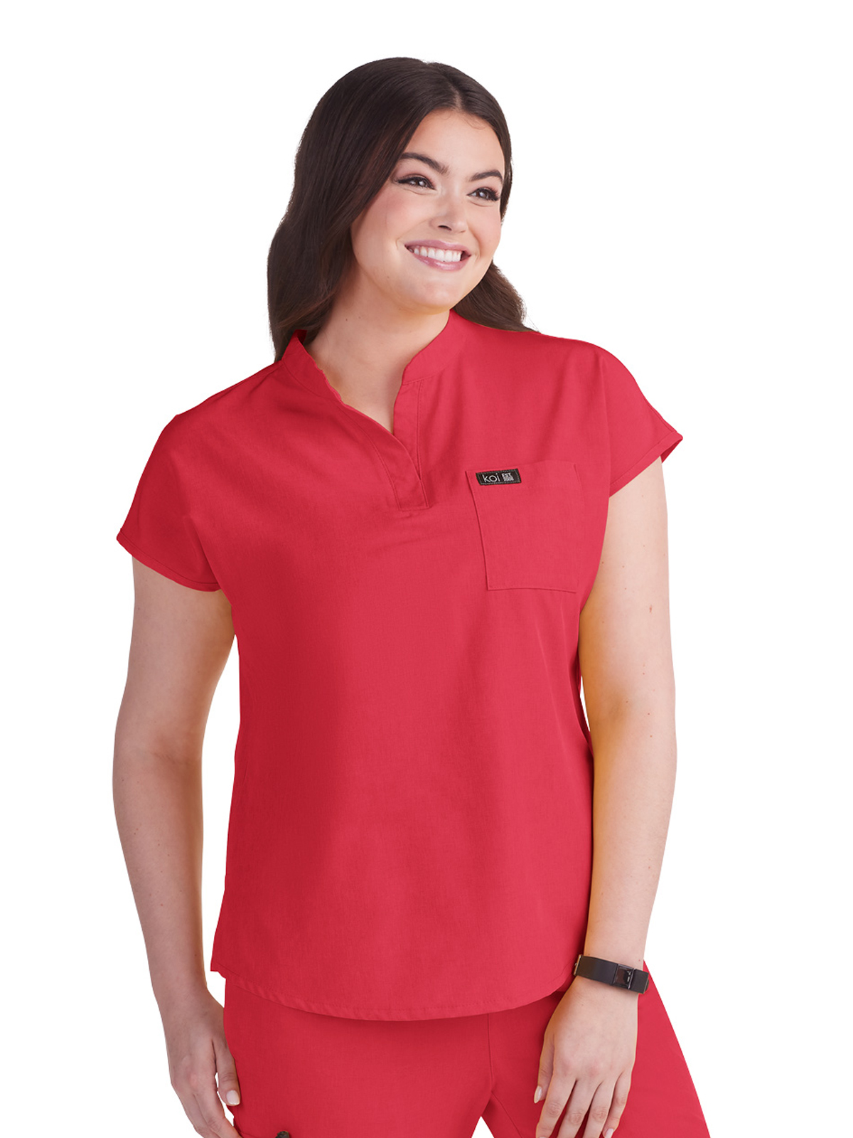 koi - Basics - Women's One-Pocket Stretch Tuck-In Ari Top 39