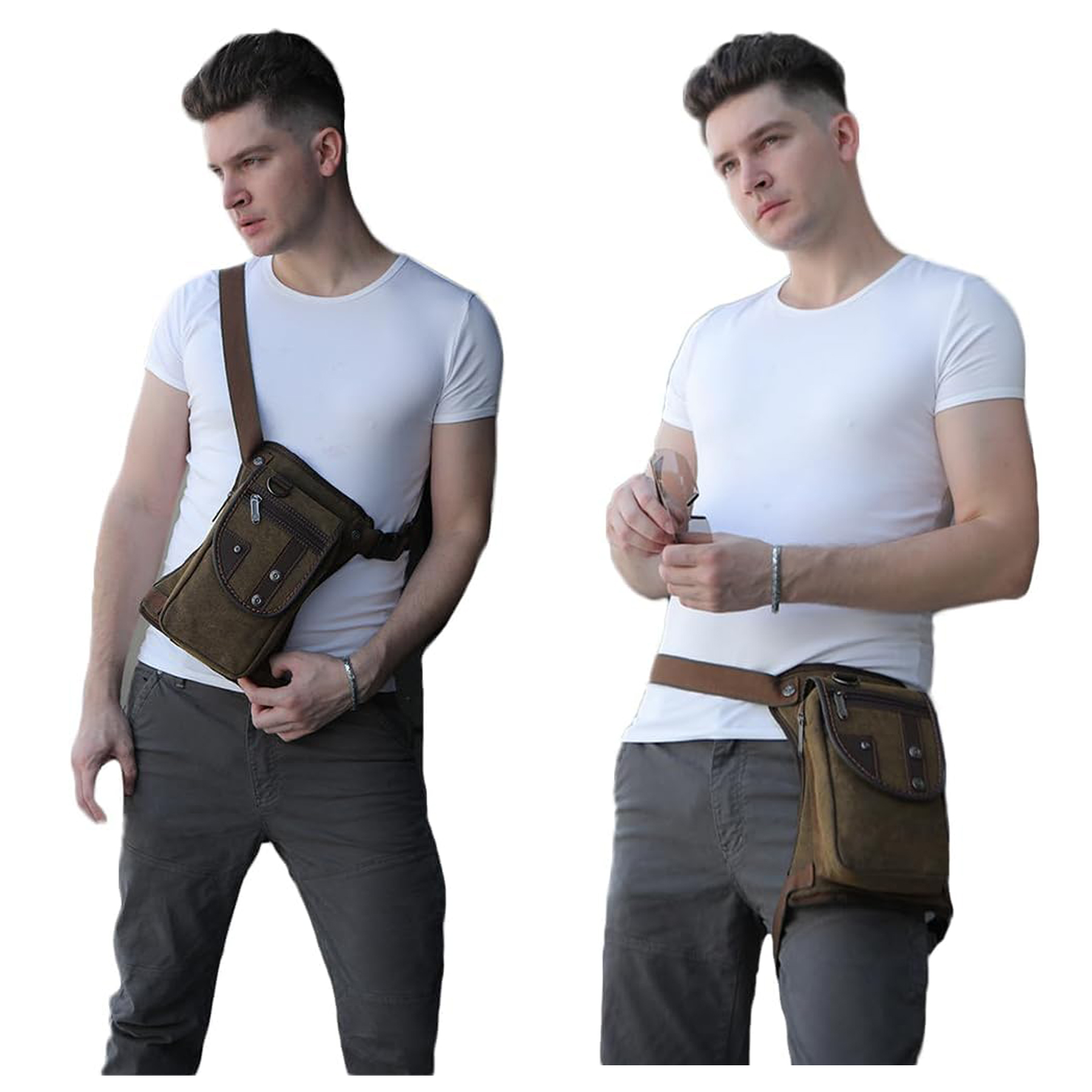 Motorcycle Canvas Tactical Leg Bag 3