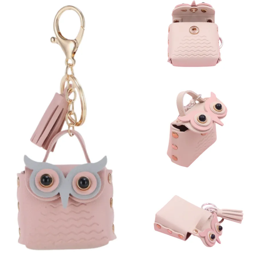 Owl Keychain Mini Storage Bag 5