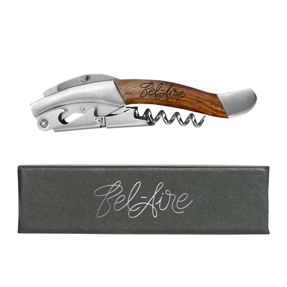 Executive Heavyweight Wooden Waiters Corkscrew with Gift Box 4