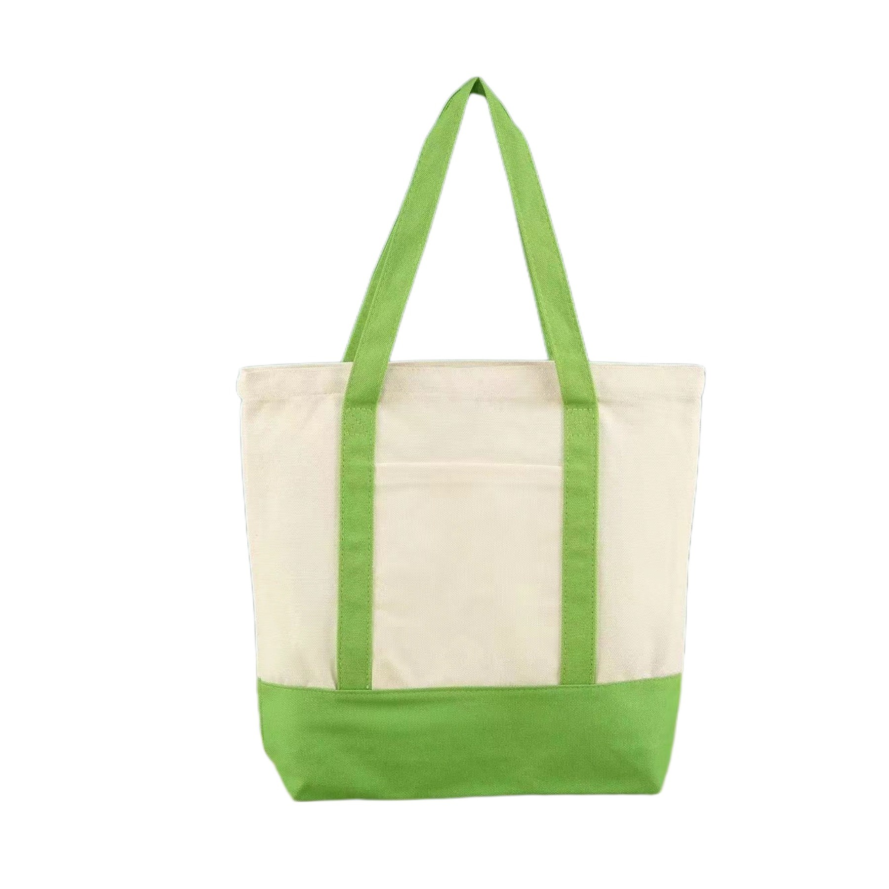 12Oz Cotton Canvas Boat Tote Bag With External Pocket 3