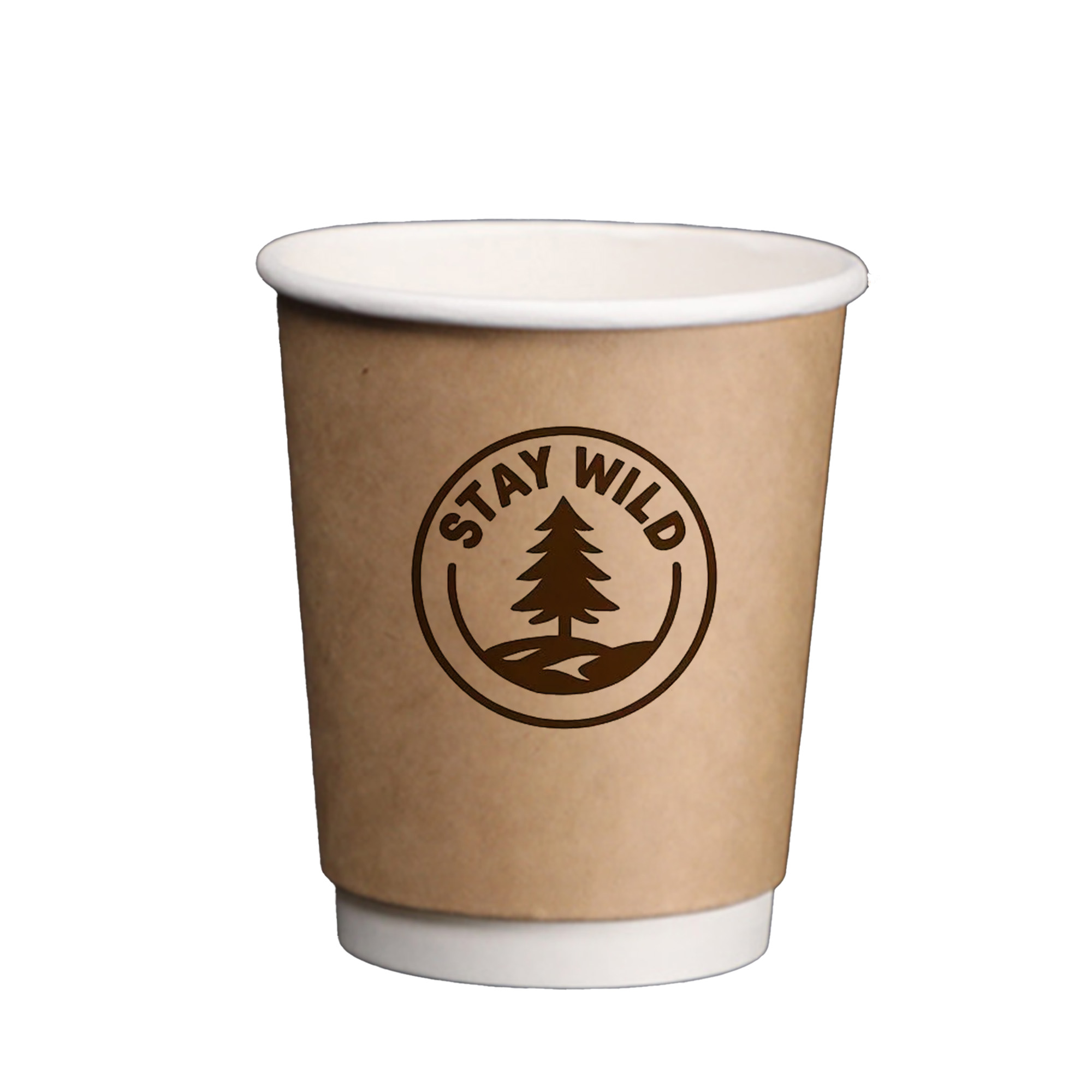 Thicked Disposable Kraft Paper Cups 8oz 3