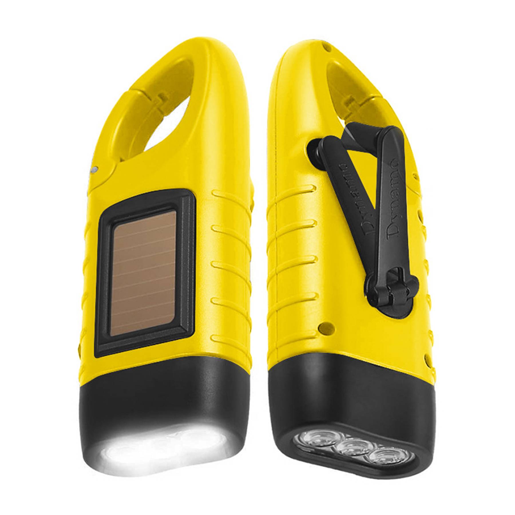 Hand Cranking Solar Powered Flashlight 8