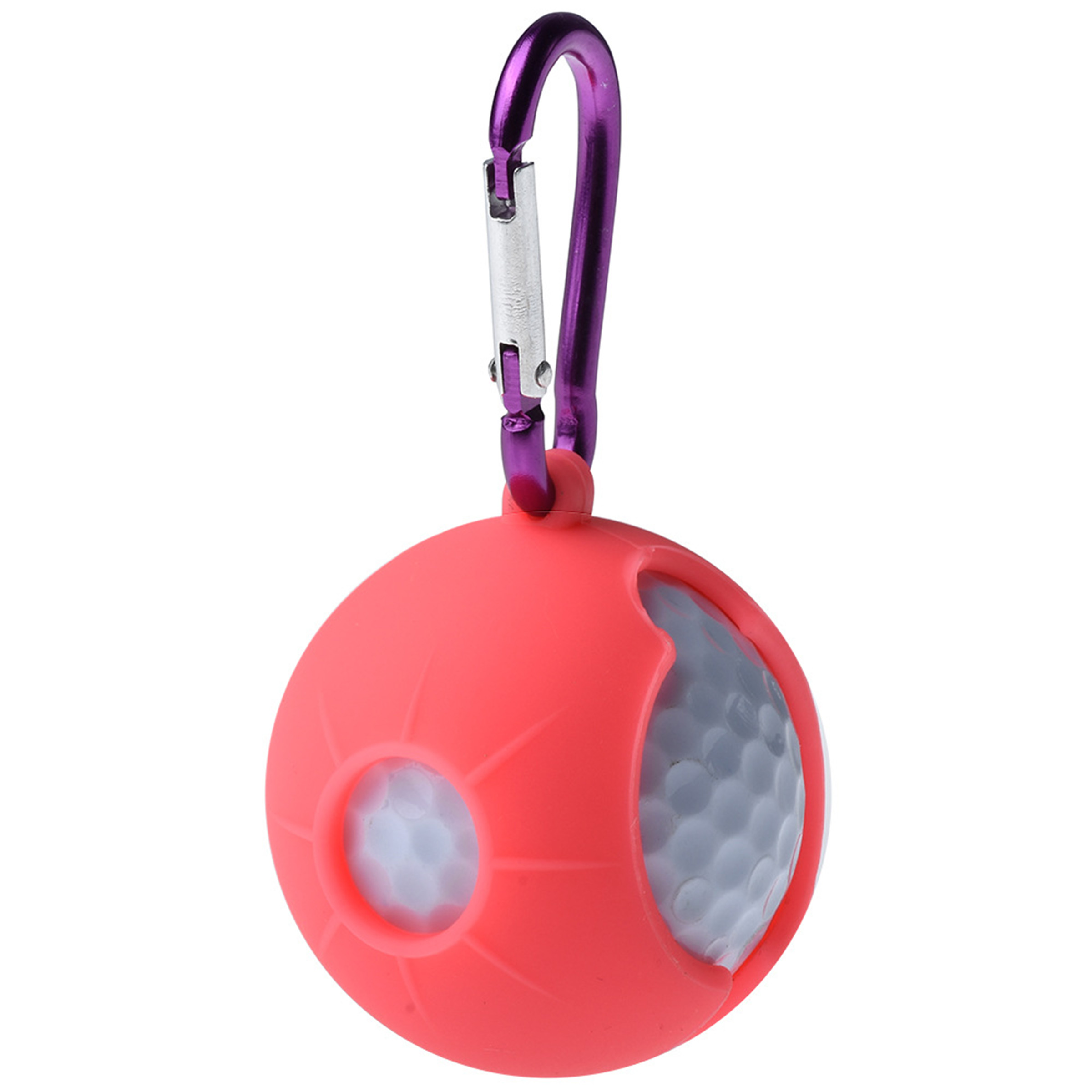 Silicone Golf Ball Holder with Carabiner 6