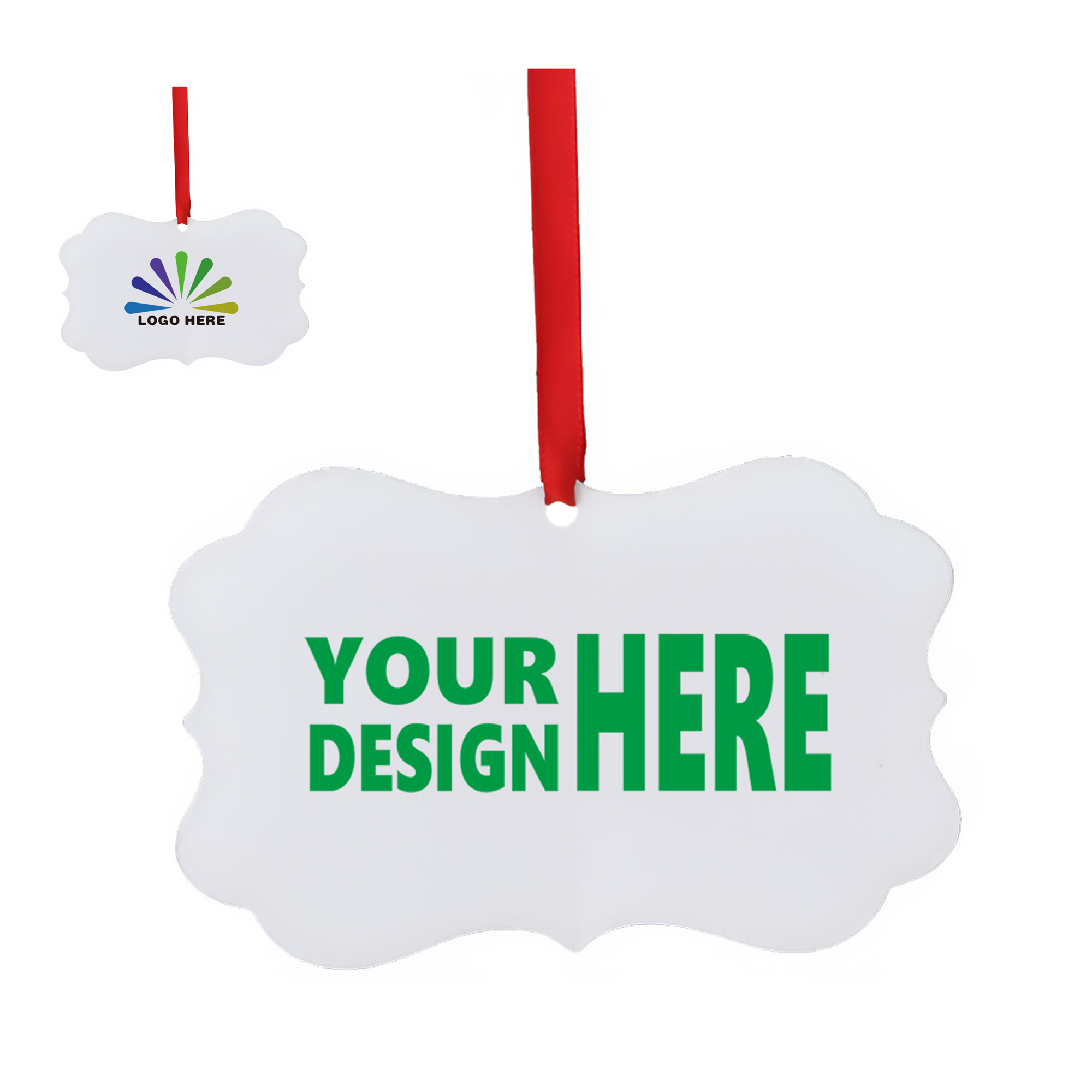 MOQ50 Custom Aluminum Christmas Tree Decorations 2